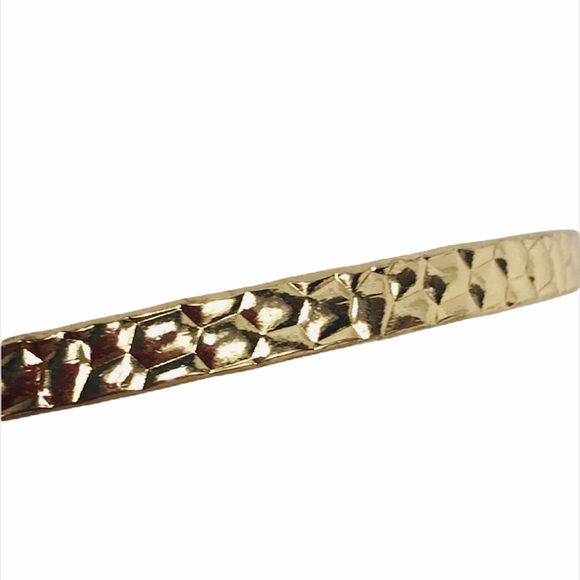 Pebbles Design Bangle Bracelet, Gold Tone - Picture 3 of 4